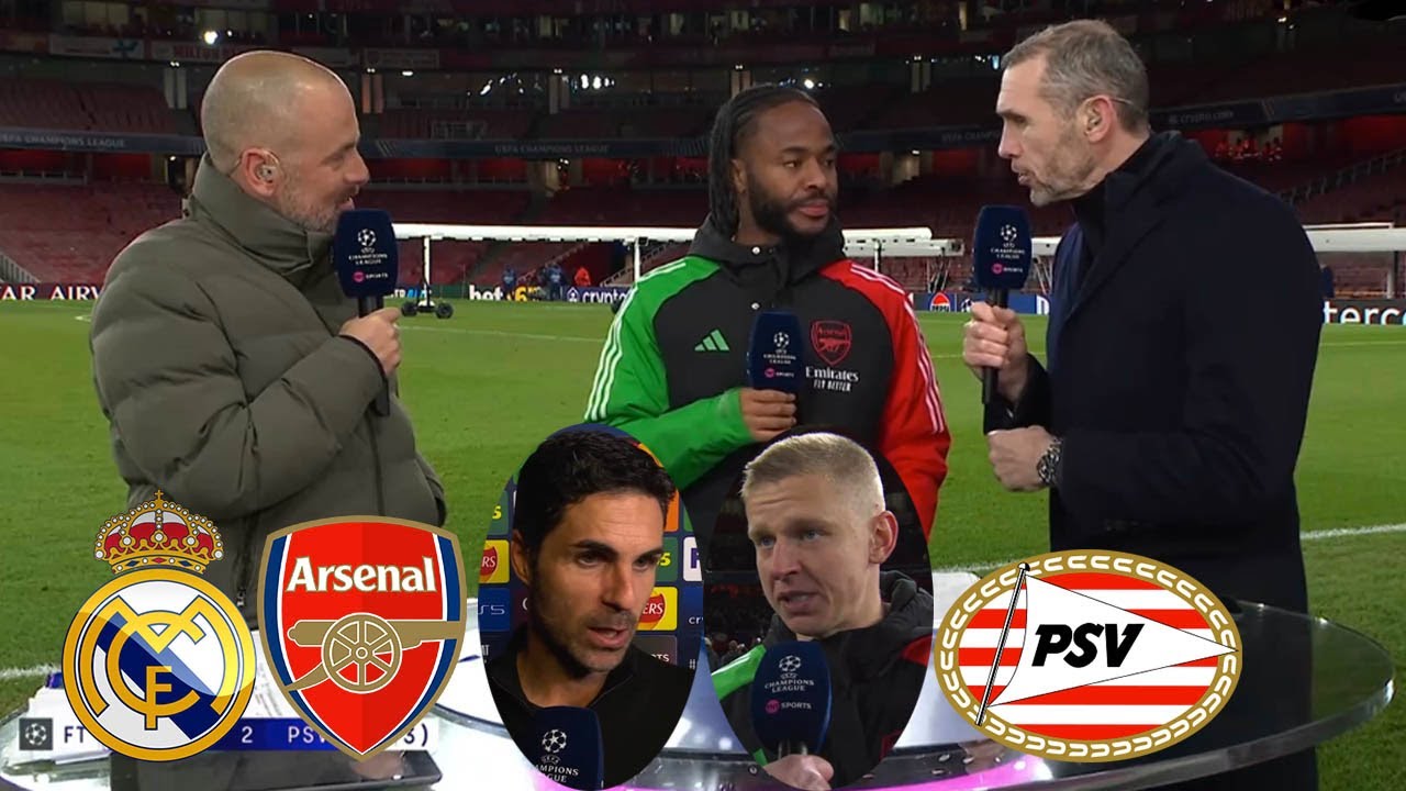 Arsenal vs PSV 2-2(9-3) Arsenal Are Through To UCL Quarter Finals💥 Mikel Arteta & Zinchenko Reaction