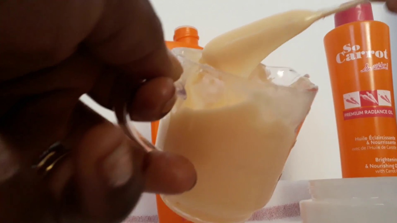 How to mix So Carrot So White Premium Brightening oil and Body lotion