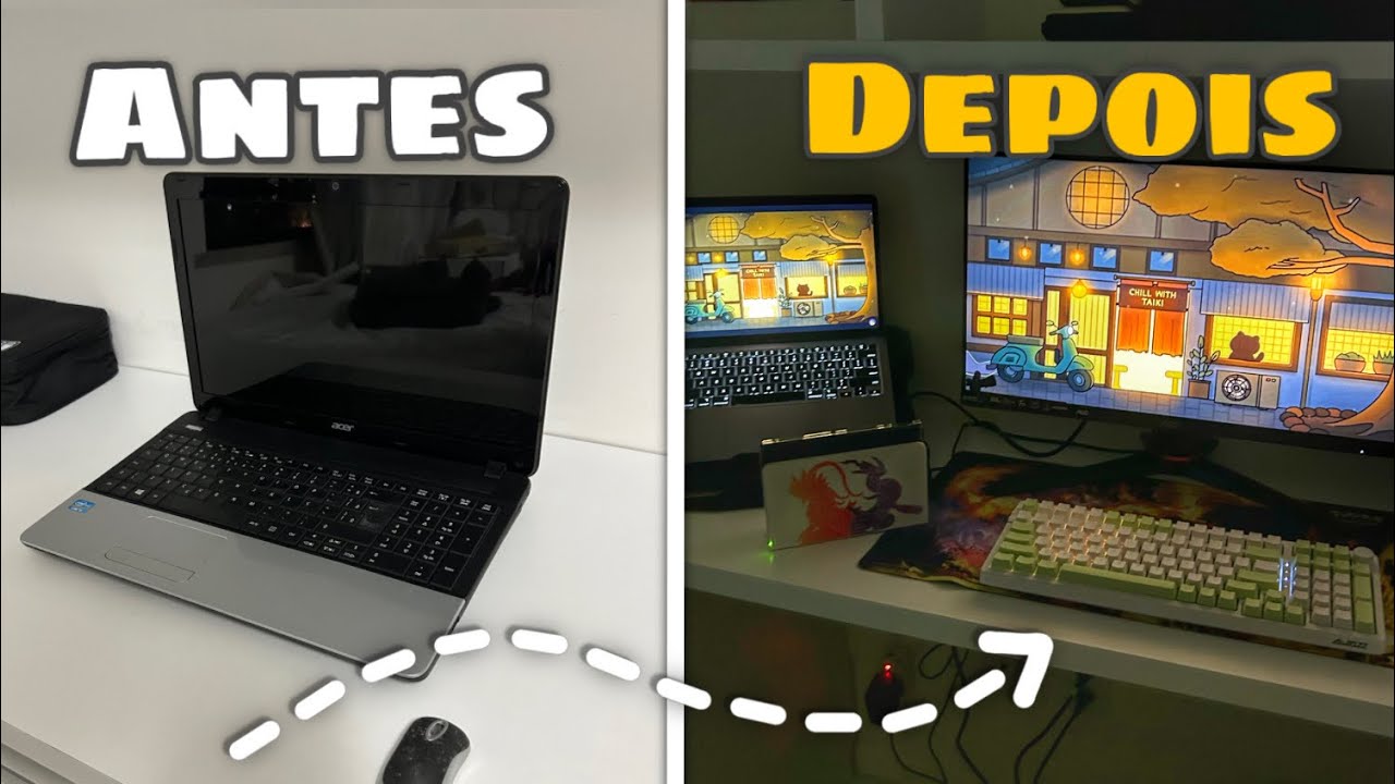 MONTEI meu primeiro Setup! Meu quarto gamer dos sonhos - Pt 1