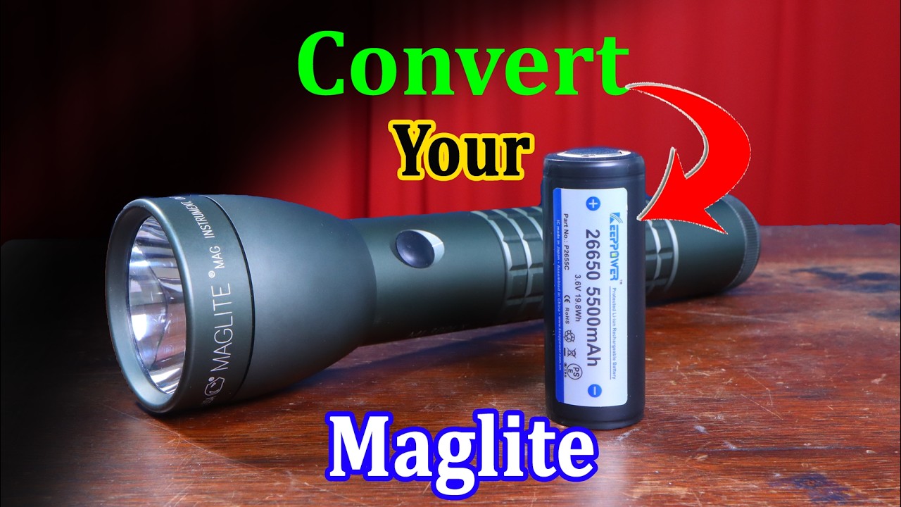 How to Convert Your Maglite to Lithium-ion Batteries