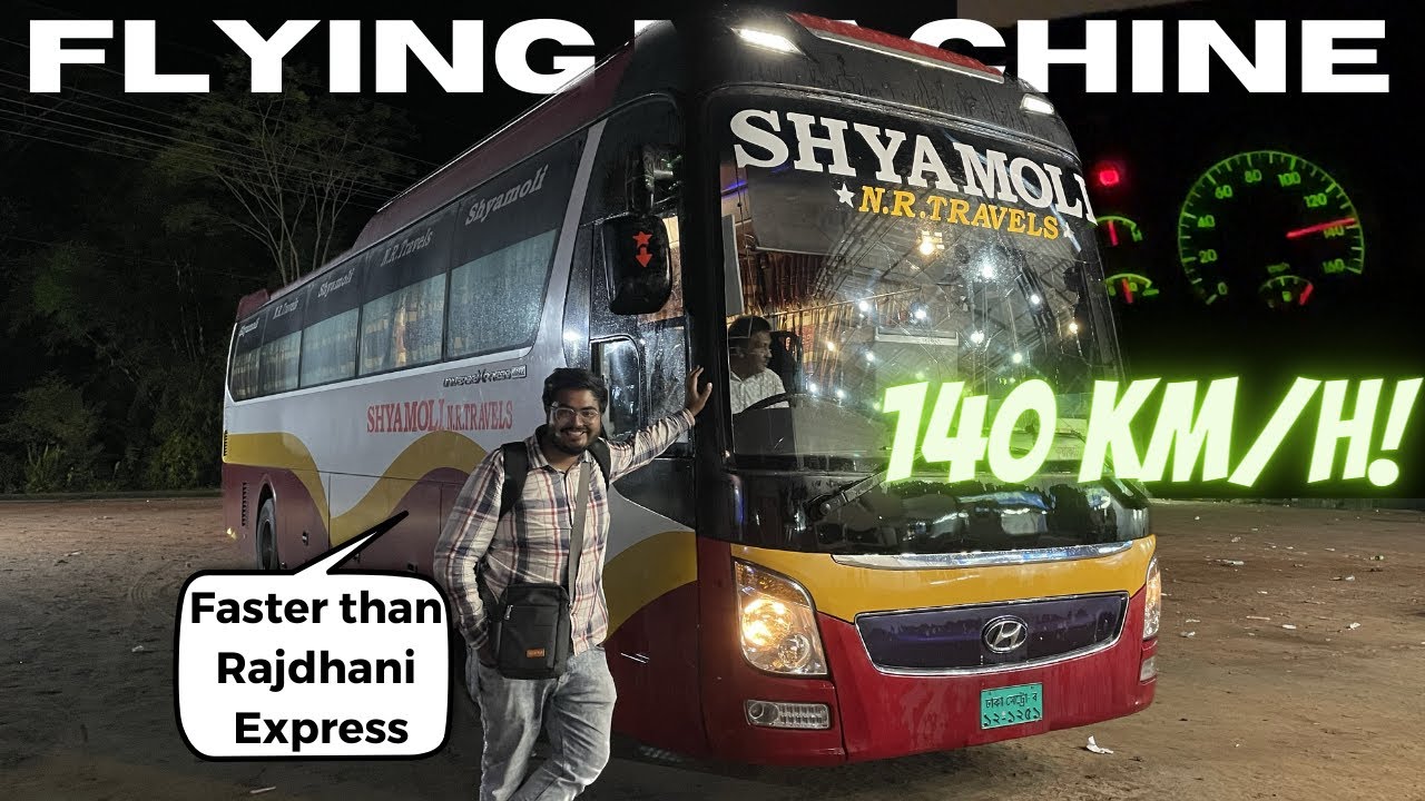 The FASTEST Bus in the WORLD | Hyundai Universe at 140 kmph!!! | Scary Bus Ride 😨😰