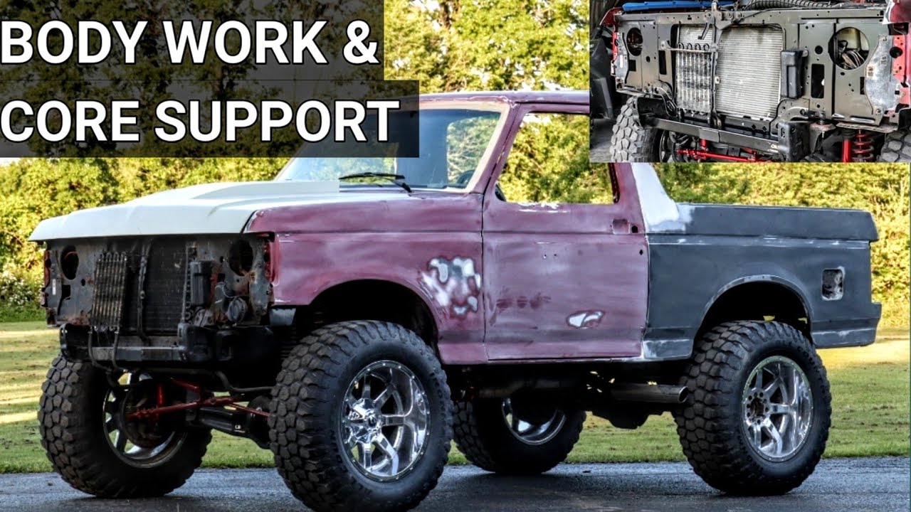 Body Work Wrapped Up & New Core Support Installed (87 Bronco)
