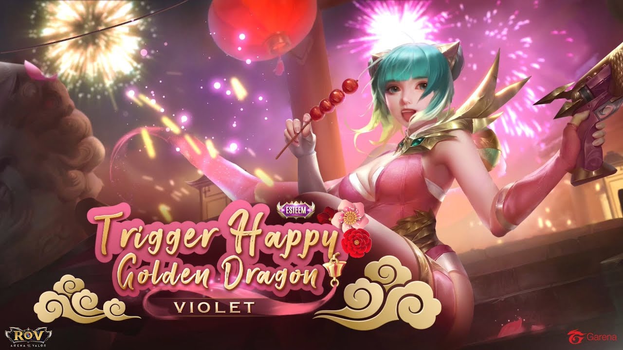 Violet New Skin: Trigger Happy Golden Dragon