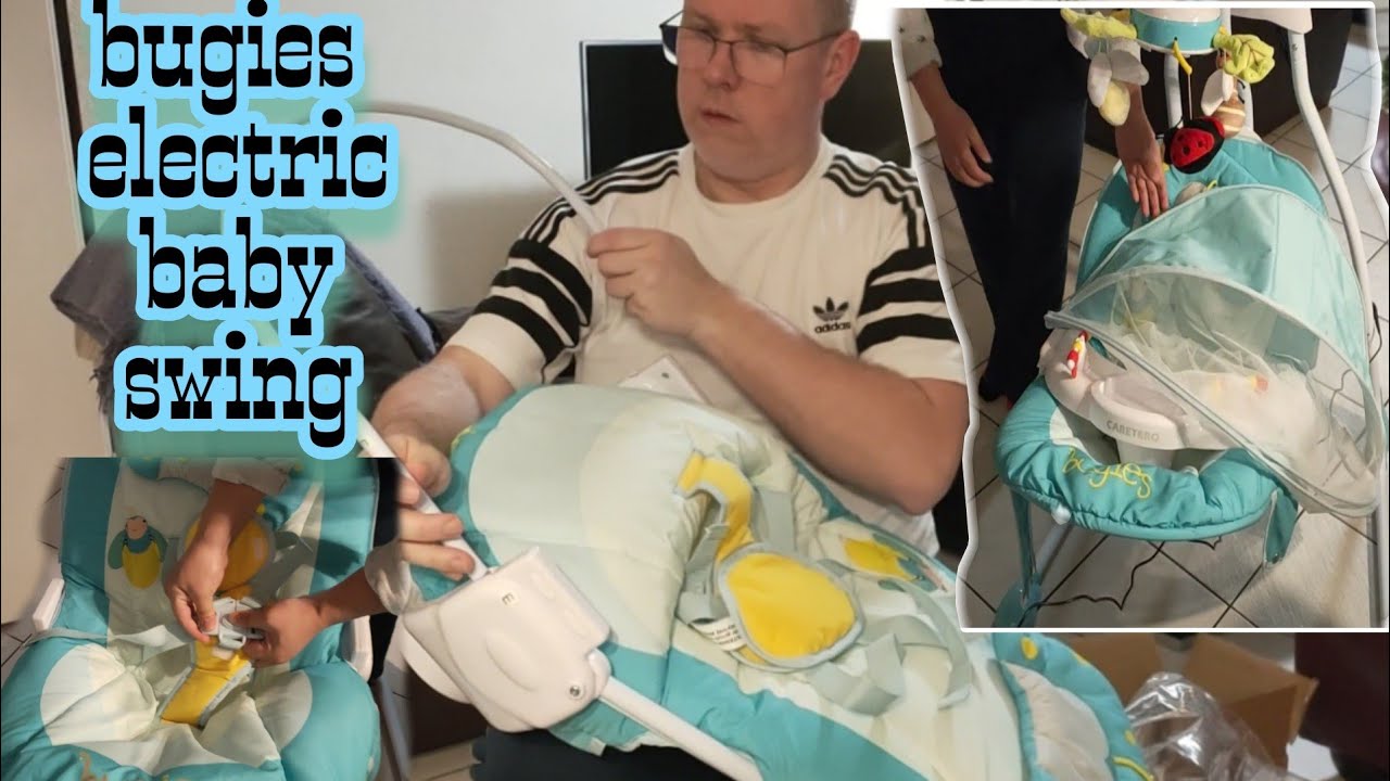 Bugies electric baby swing|| Beautiful features to help relax your baby while swinging