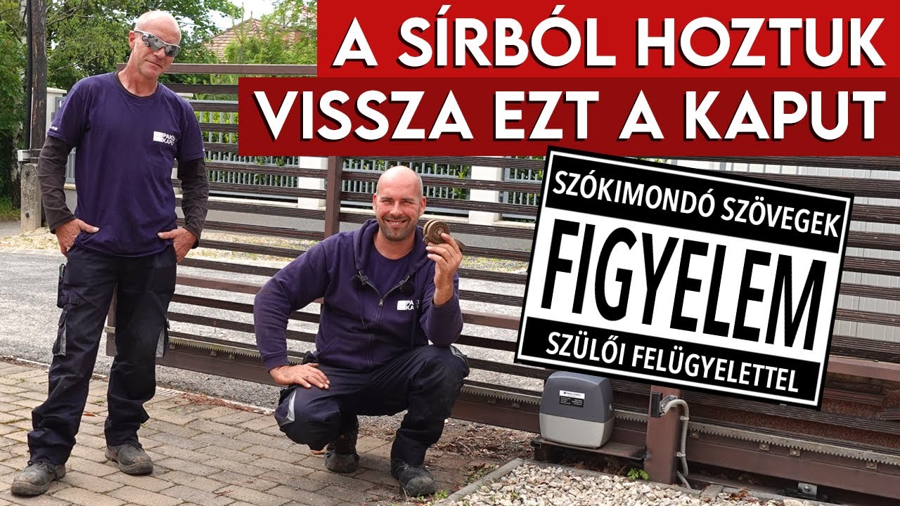 Motoros tolókapu görgőcsere - a könnyű módszer - te is meg tudod csinálni DIY
