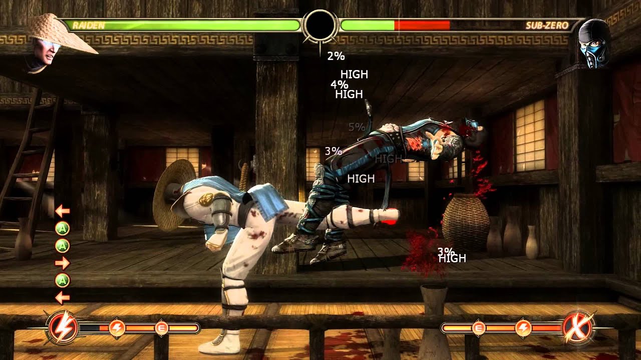 Easy, high-damage Raiden combo in MK9