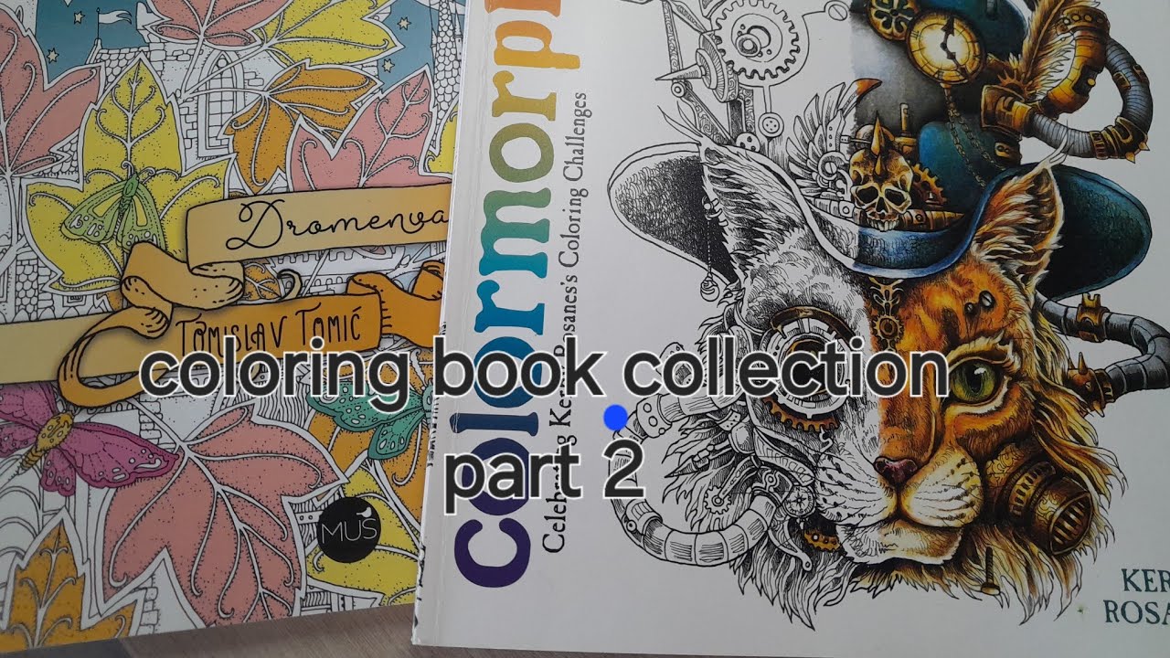 Coloring book collection 2025 + finished pages part 2/ Sbírka omalovánek + hotové obrázky