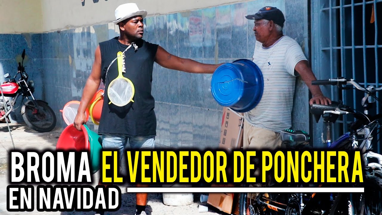 BROMA EL VENDEDOR DE PONCHERA CREA JUIDERO EN NAVIDAD