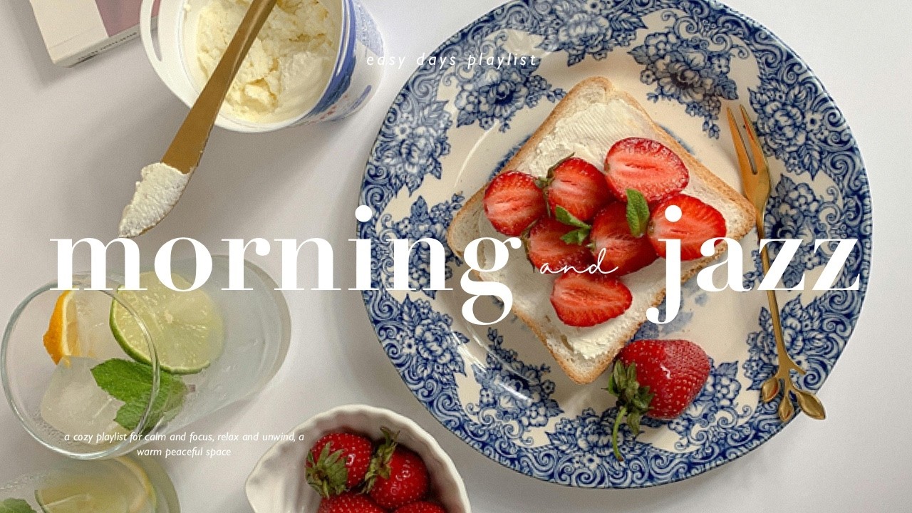 Morning Cafe Jazz 🍓 Relaxing Music for Study, Work & Focus, Coffee Shop Ambiance