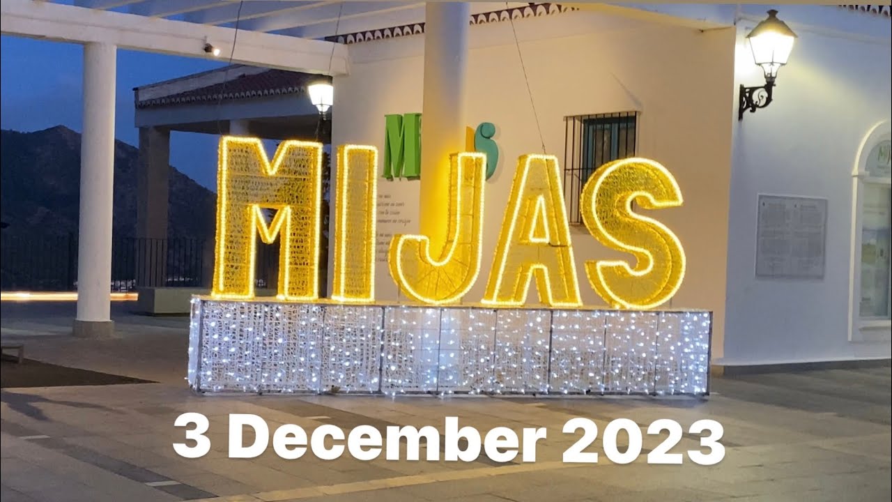 Mijas Pueblo 3 December 2023  Christmas season