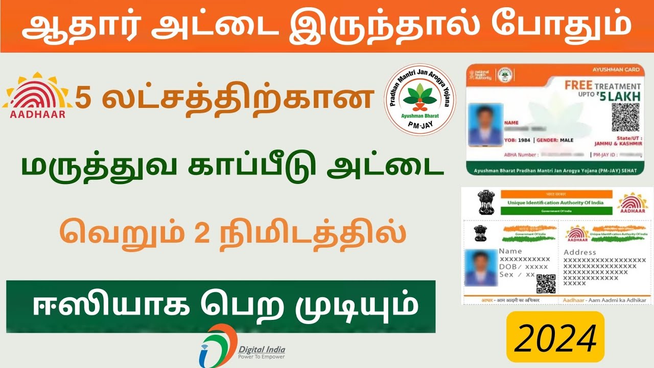 pm health insurance scheme in tamil 2024 | pmjay scheme tamilnadu | Tricky world