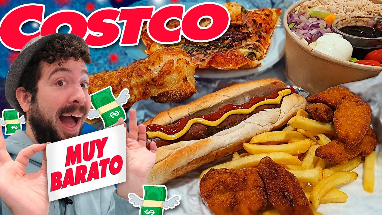 ¡COMIENDO EN COSTCO COMO UN RESTAURANTE! ¡DEMASIADO BARATO! Probando HotDog, Pizza… A PRECIO DE RISA