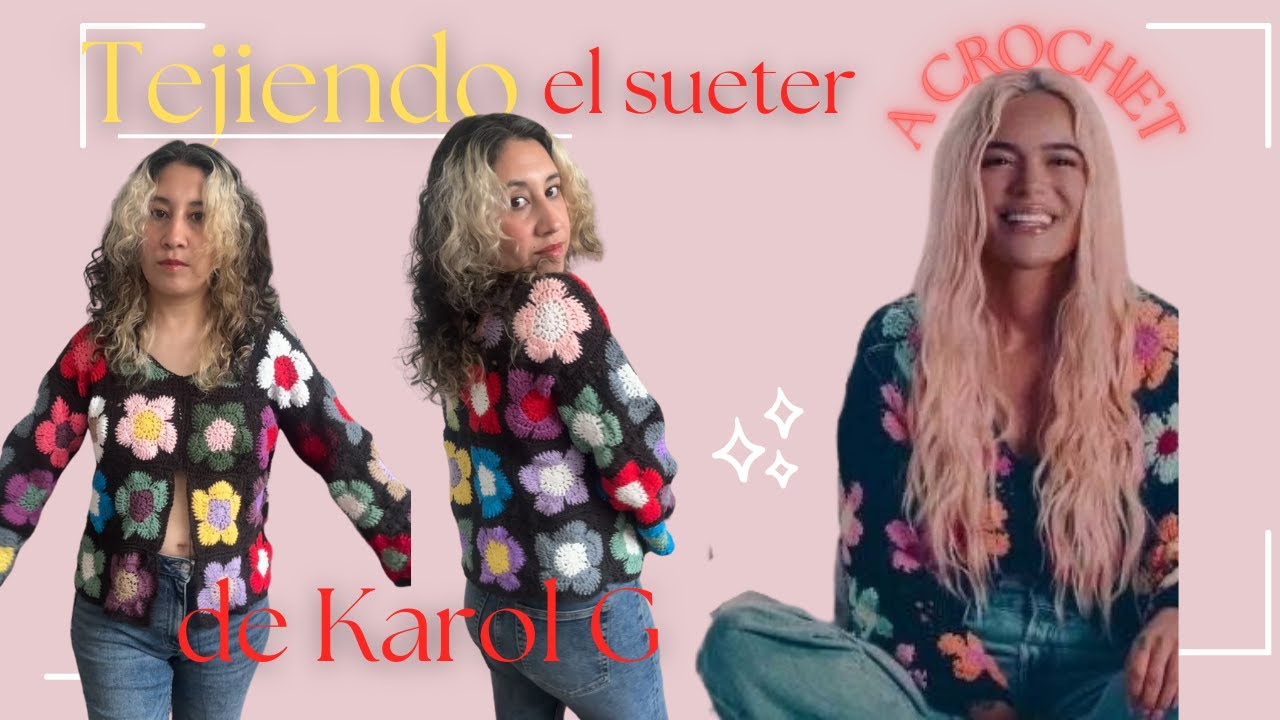 Como tejer el sueter de Karol G PARTE 2 / te enseño a tejer Grannys