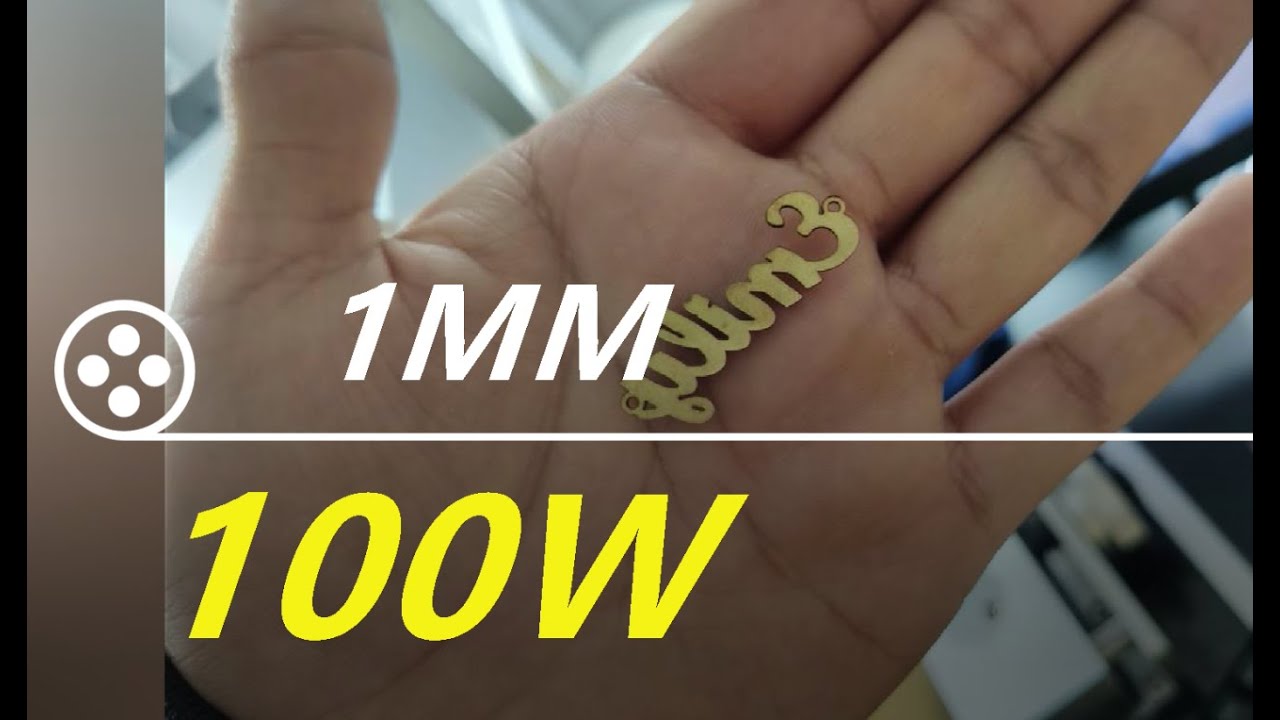 JPT 100W Fiber Laser Marking Silver Gold Brass Jewelry 1mm Pedant Names Cutting Machine (Table Type)