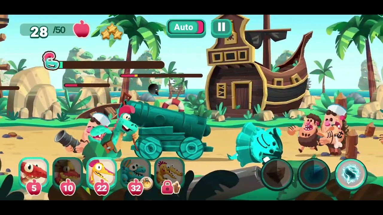 Dino Bash 2 - Buscando novos dinos.