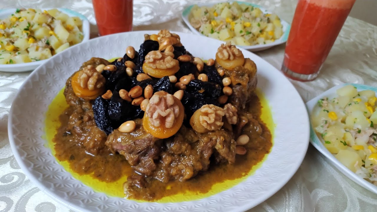 اللحم بالبرقوق المغربي🇲🇦 ديال العرسات و المناسبات بواحد السر لي يخليه محمر و مجمر😅 متشبعوش منو 😋