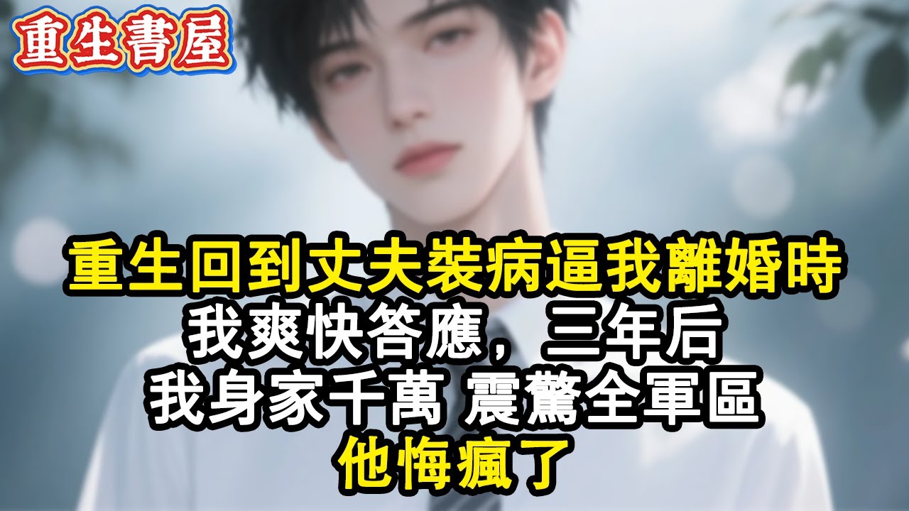 【重生爽文】重生回到丈夫裝病逼我離婚時，我爽快答應，三年後，我身家千萬震驚全軍區，他悔瘋了！#小說 #小说 #小说推荐 #完结文 #重生 #重生小說 #重生文 #重生逆襲 #爽文 #情感 #愛情