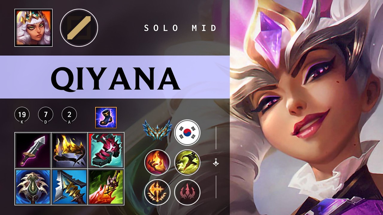Qiyana Mid vs LeBlanc - KR Challenger Patch 26.04
