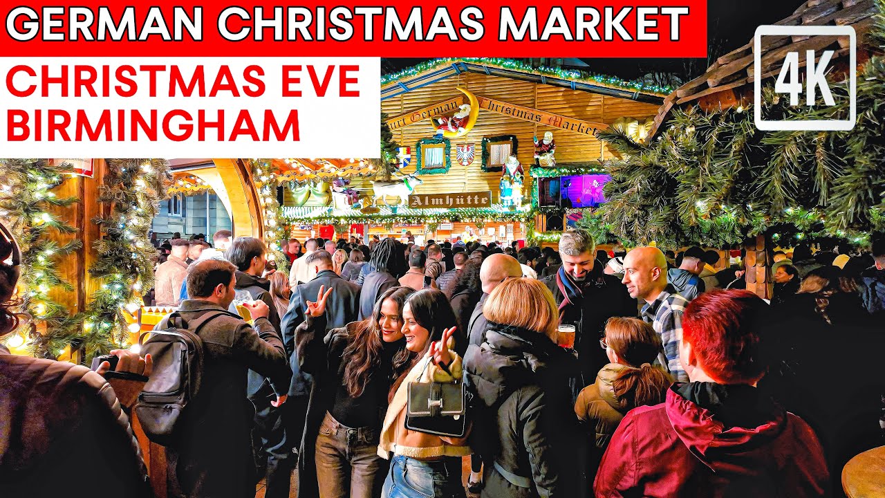 GERMAN CHRISTMAS MARKET | Christmas Eve Birmingham 2024