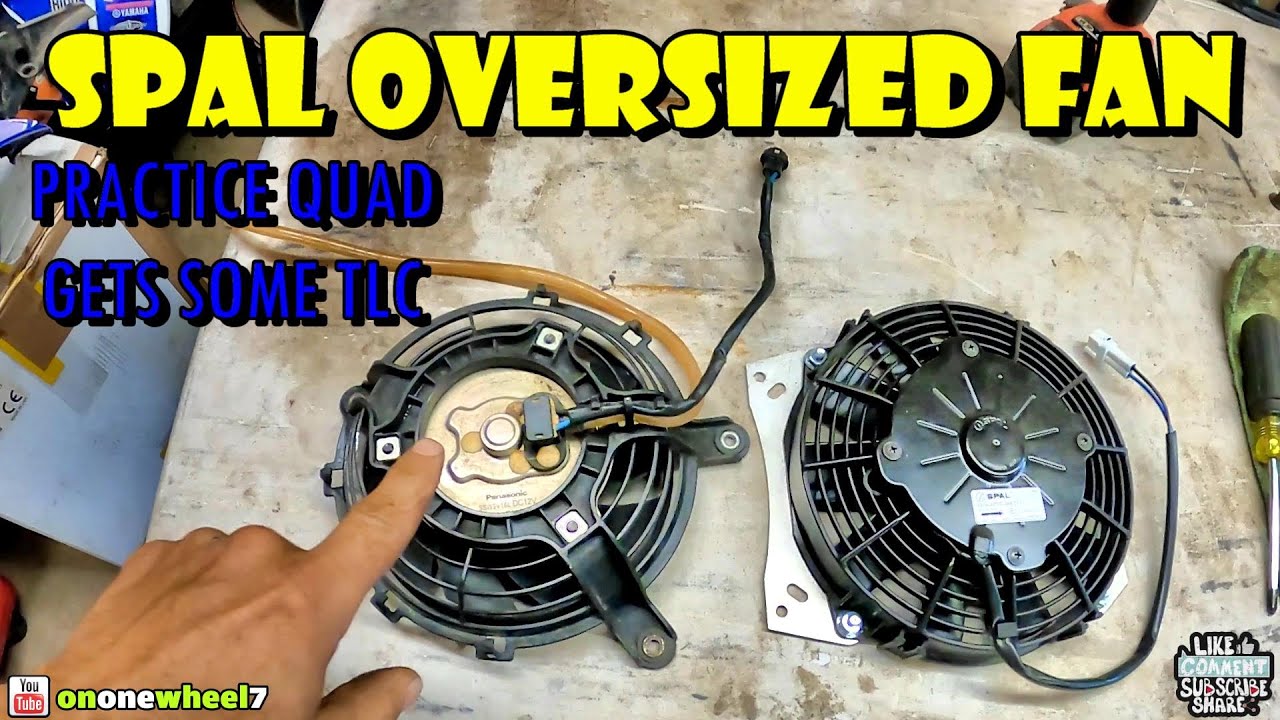 THE PRACTICE BIKE GETS A NEW SPAL OVERSIZED FAN AND SOME TLC