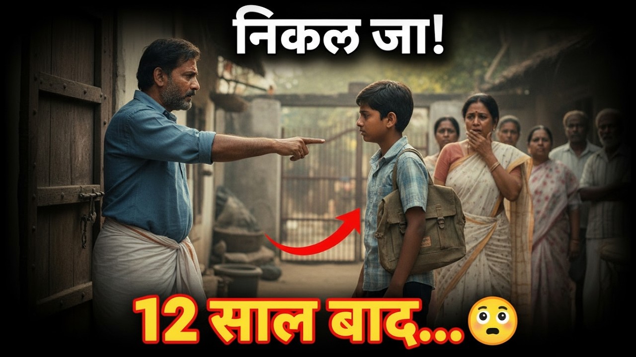 बाप ने बेटे को घर से निकाला… 12 साल बाद हुआ चौंकाने वाला सच 😱