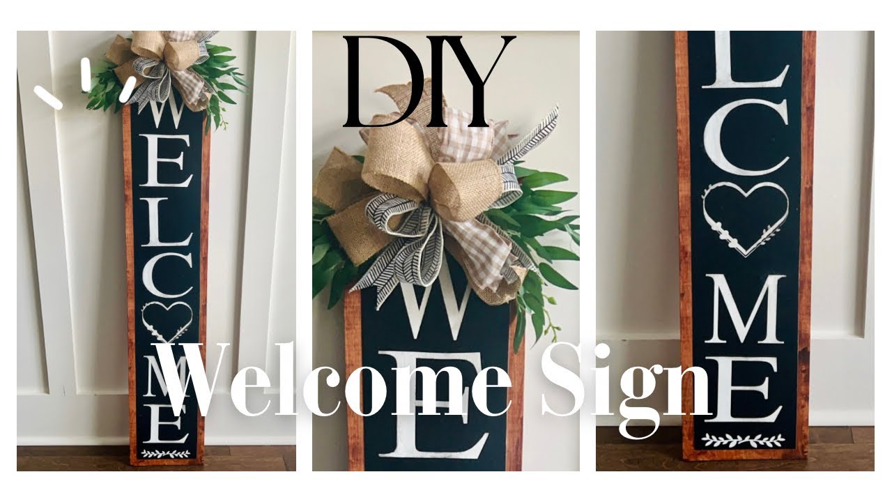 DIY Welcome Sign | Creative Home Decor Inspiration