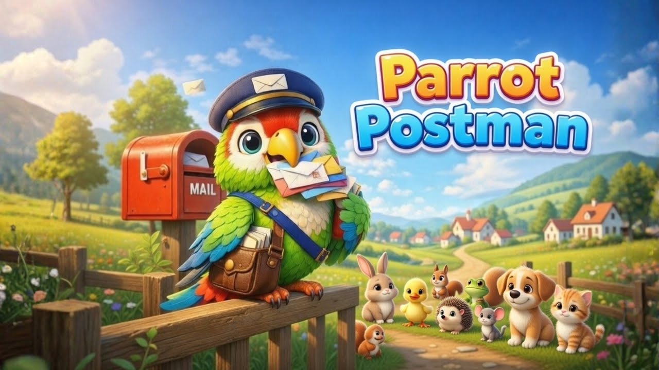 Parrot Postman Kids Song | Jungle Animals Rhyme for Kids | Mini Machas Kids Channel | Nursery Rhymes