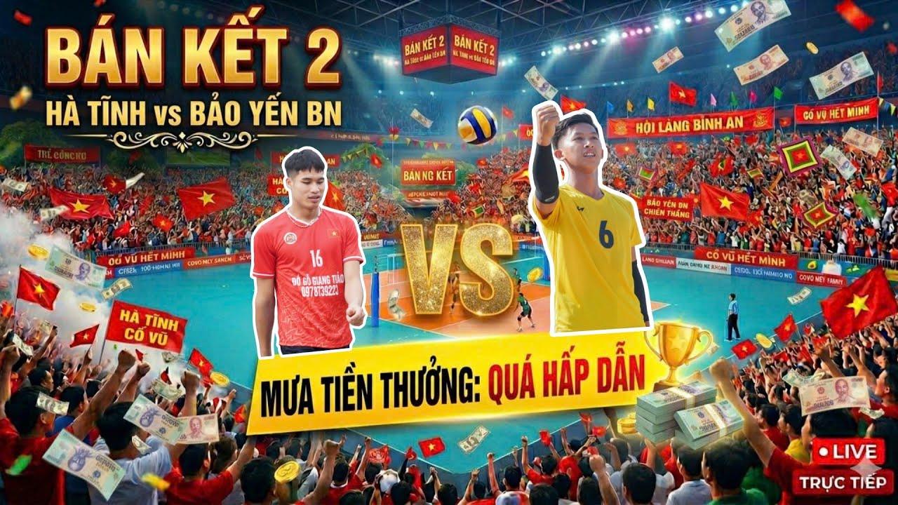 🔴 BÁN KẾT 2 : HÀ TĨNH - BẢO YẾN BN - HỘI LÀNG BÌNH AN BẮC NINH 2026
