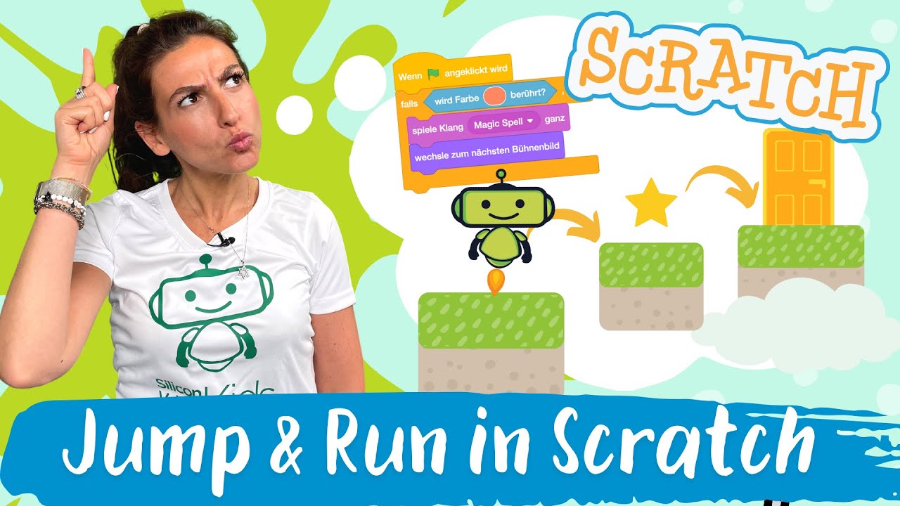So programmierst Du das coolste Jump and Run-Spiel mit Scratch | Silicon Valley Kids