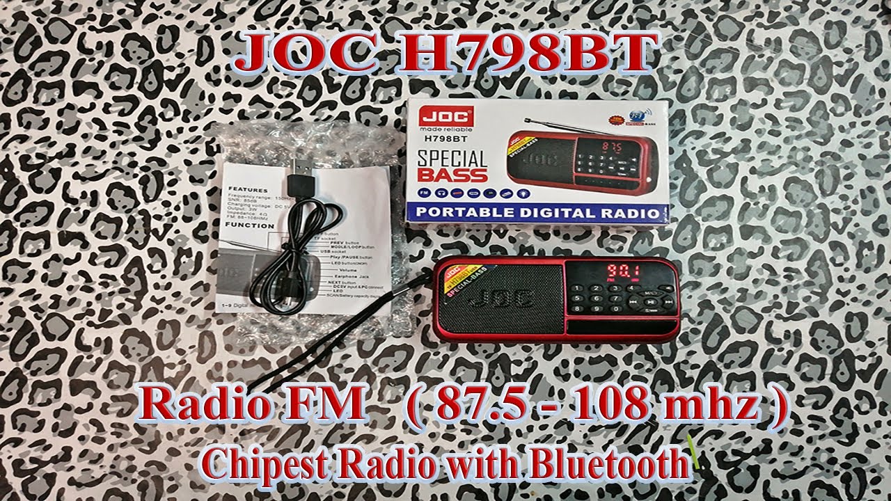 JOC H798BT ارخص راديو فيه بلوتوث