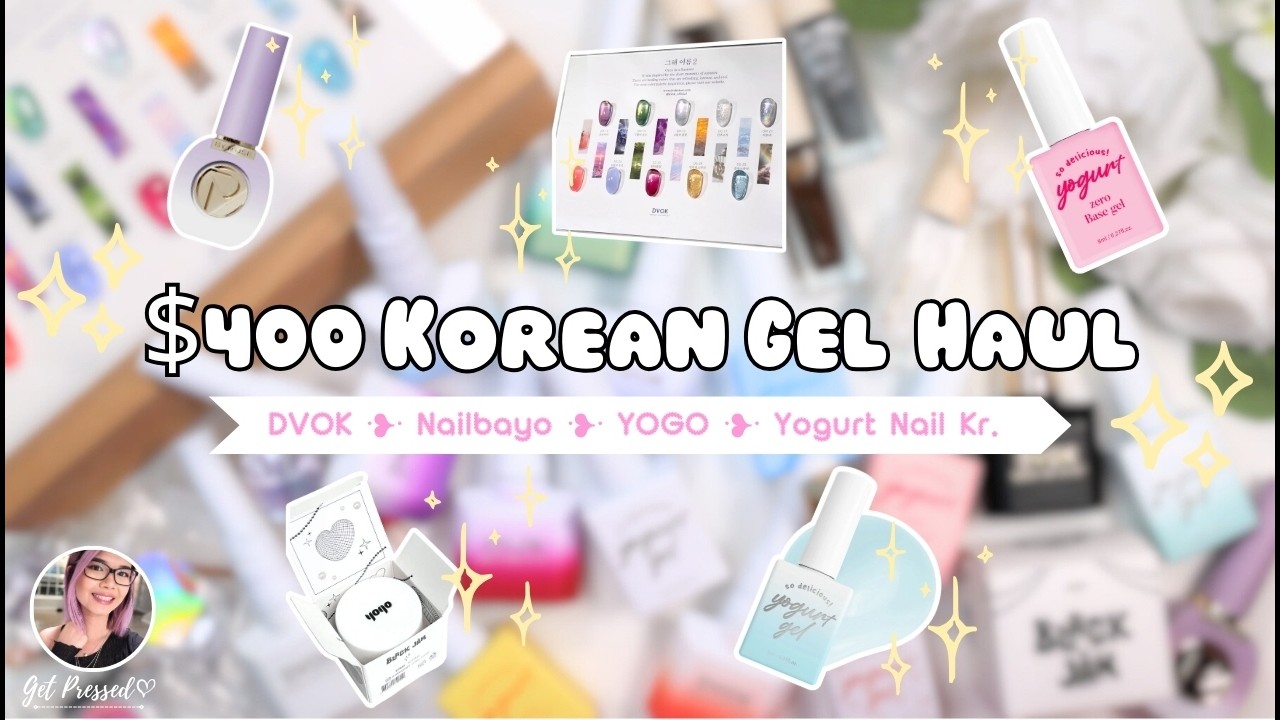 $400 Sweetie Nail Supply Korean Nail Haul ❤️🛒📦 + DVOK ❥ YOGO ❥ Yogurt Nail Kr. ❥ The Favori