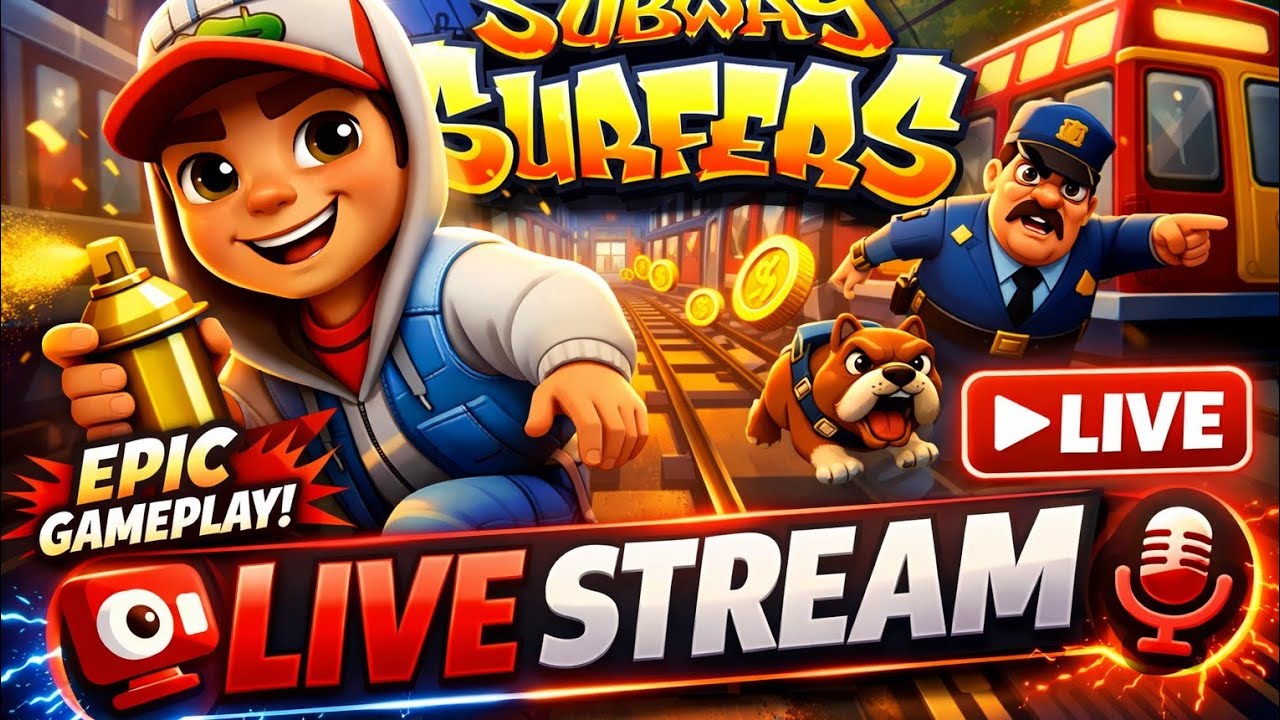 Subway surfers 🚇 gaming Live