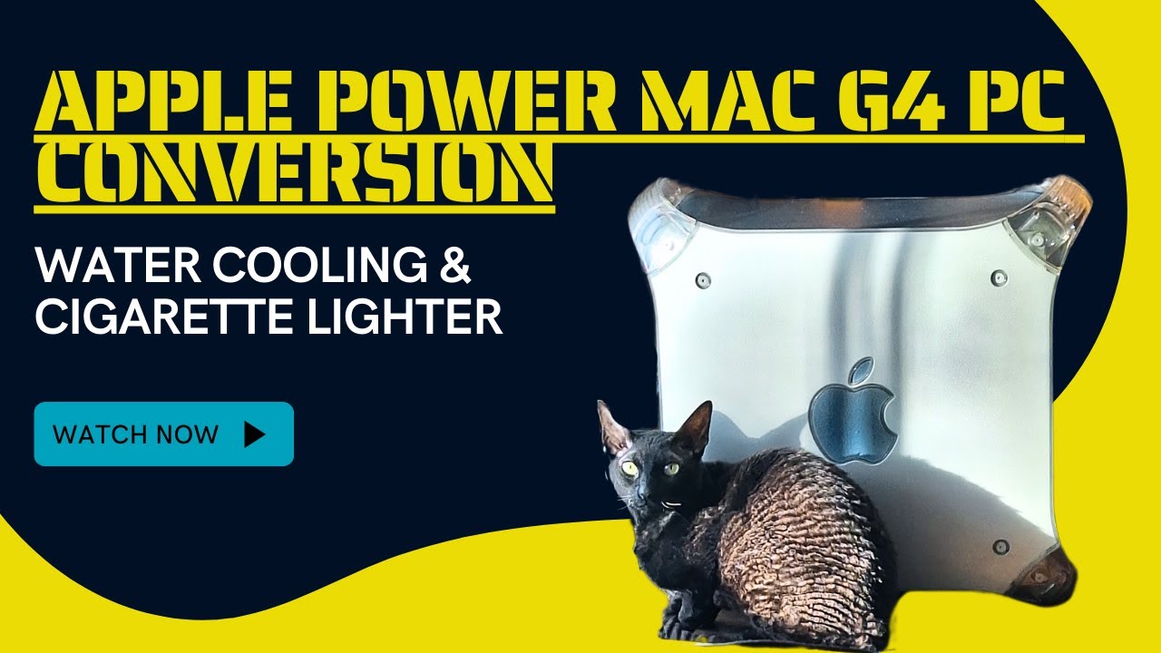 Переделка ПК под Apple Power Mac G4 | с водяным охлаждением и подключением к прикуривателю