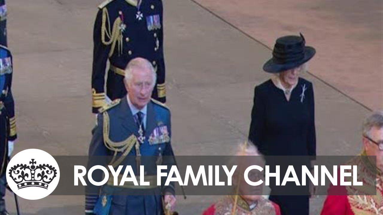 Royal Family Returns to Palace after Coffin Procession