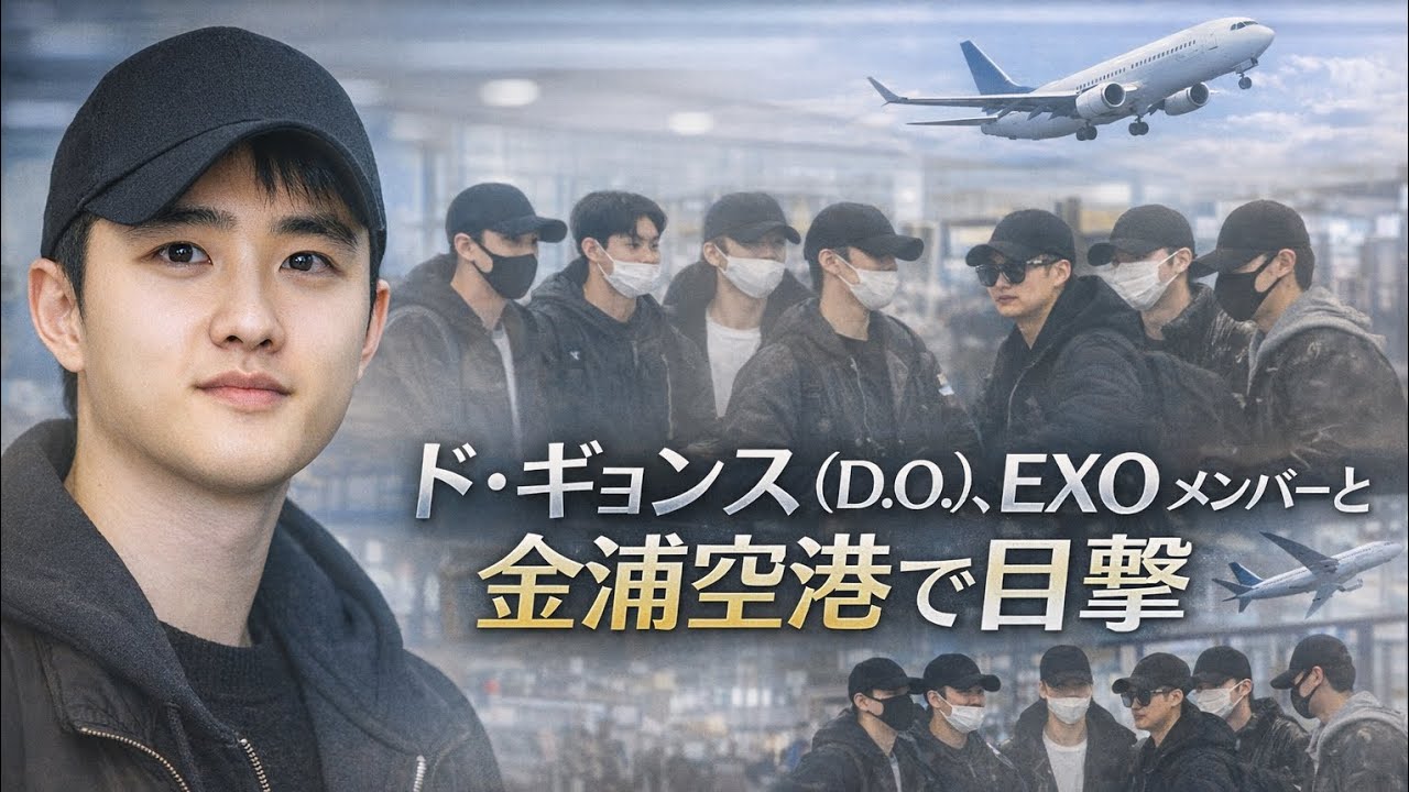ド・ギョンス（D.O.）、EXOメンバーと金浦空港で目撃｜12月27日最新アップデート ✈️🐧#exo #gimpoairport#dokayengsoo#japan#kpop#korean!! 