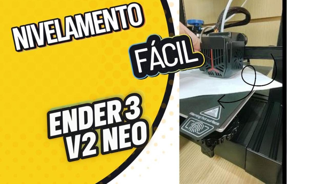 ENDER 3 V2 NEO NIVELAMENTO COMPLETO