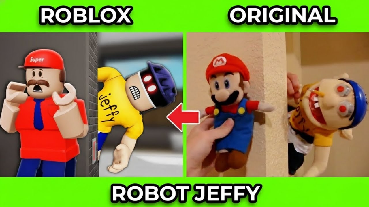 SML Movie vs SML ROBLOX: Robot Jeffy + (BEST OF SML VIDEOS)  Side by Side