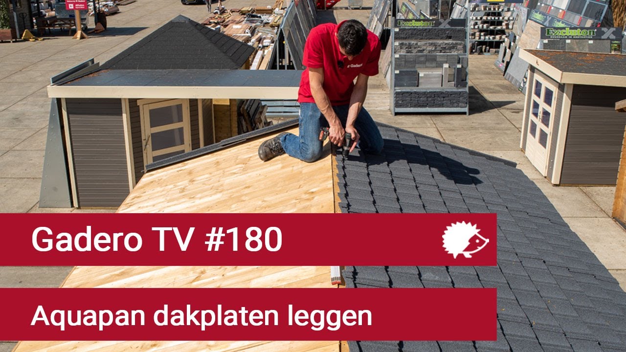 #180 Aquapan dakplaten leggen