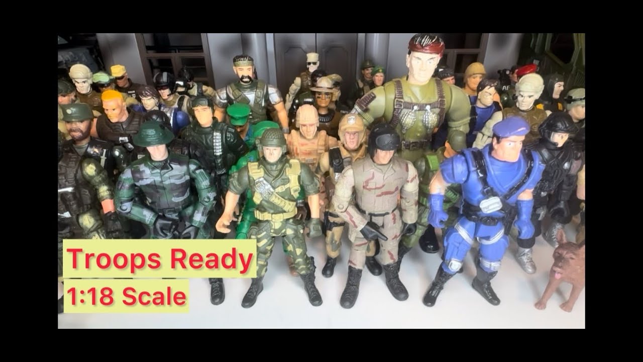 1:18 Scale | Military Action Figures Take Position! 