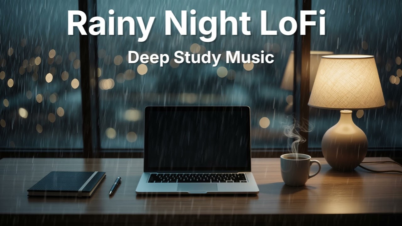 Rainy Night LoFi 🌧️ Deep Study Music | 1 Hour Focus Session
