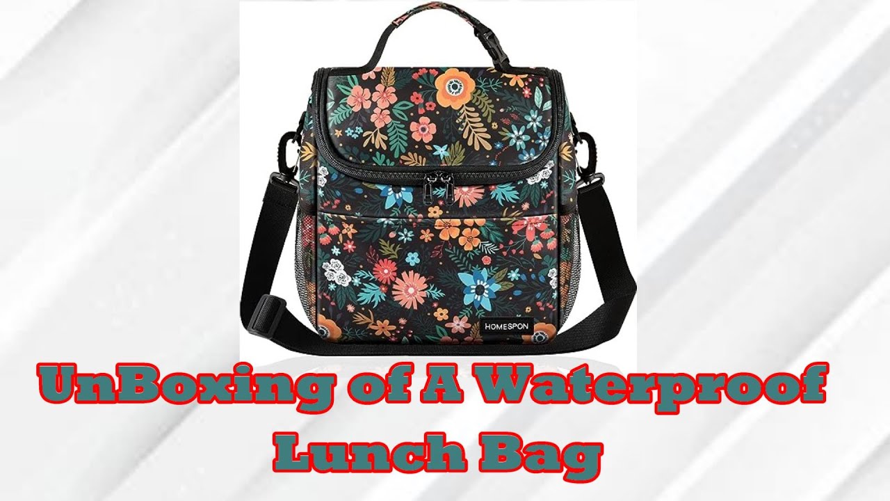 Unboxing of HOMESPON Lunch Bag for Women, Teens & kids. Large & Insulated Work Picnic or Travel