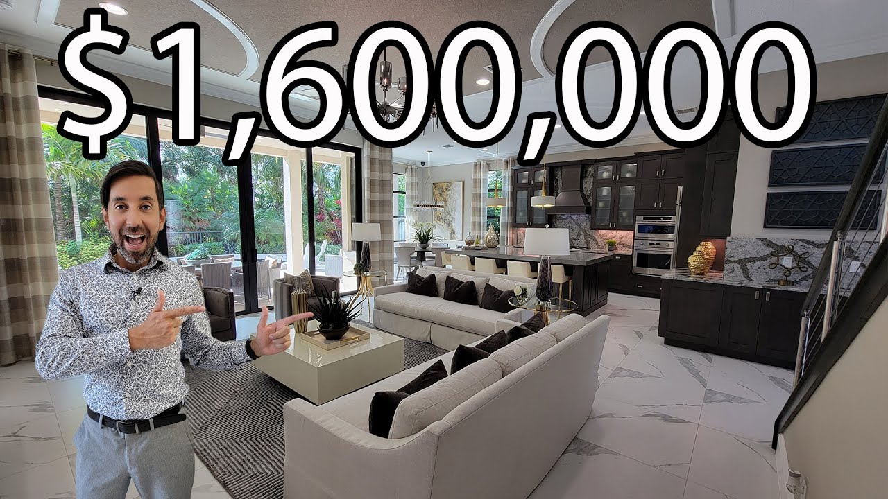 Recorriendo una exclusiva propiedad de lujo en West Palm Beach a la venta por $1,600,000