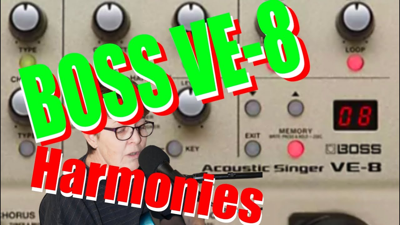 BOSS VE-8 acoustic singer - harmonies with and without guitar