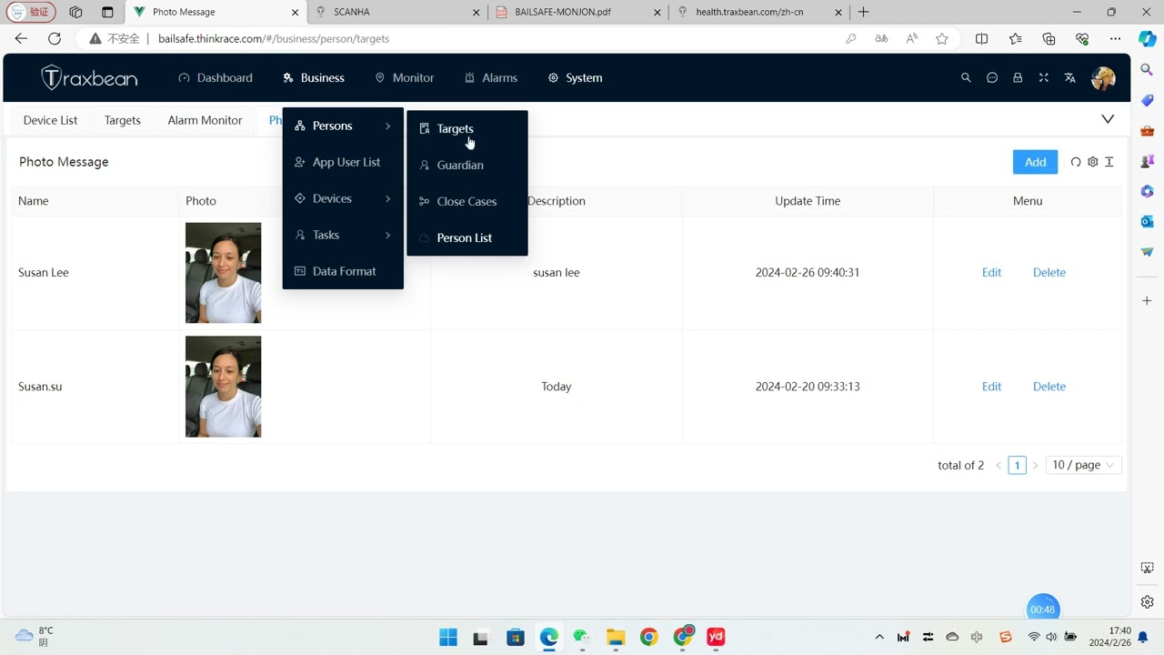 4Video demo to send image messages to Target