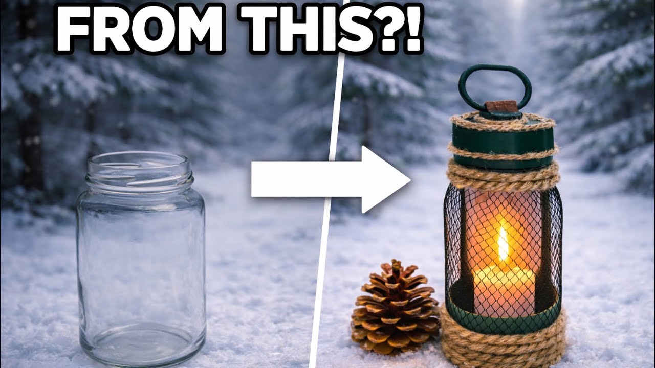 STOP Throwing Away Glass Jars! 😍 Turn Them Into Stunning DIY Lanterns