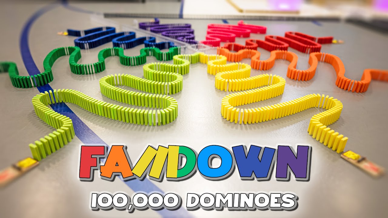 100,000 домино — FALLDOWN: Color Fest