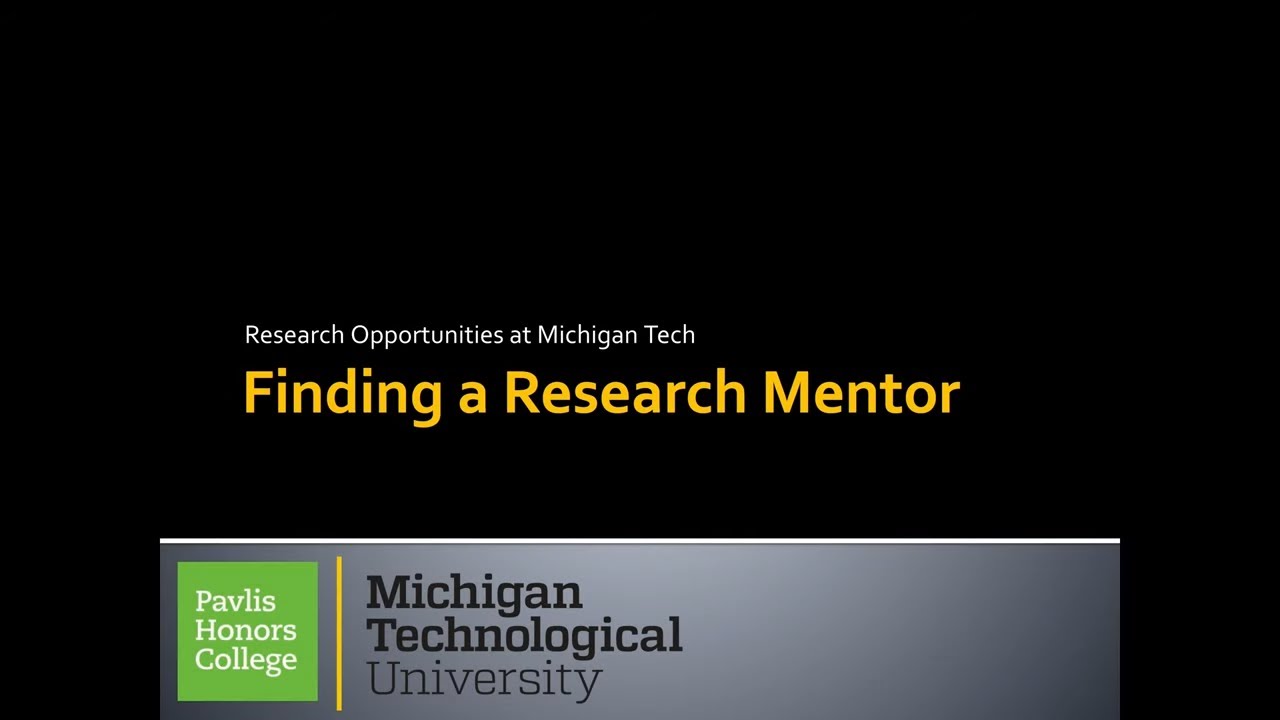 Finding A Research Mentor