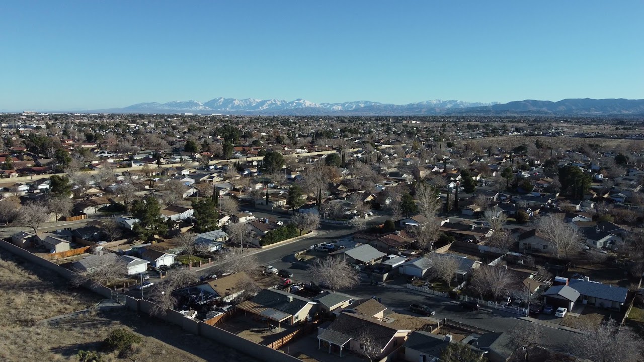 Lancaster CA drone footage HD 4K