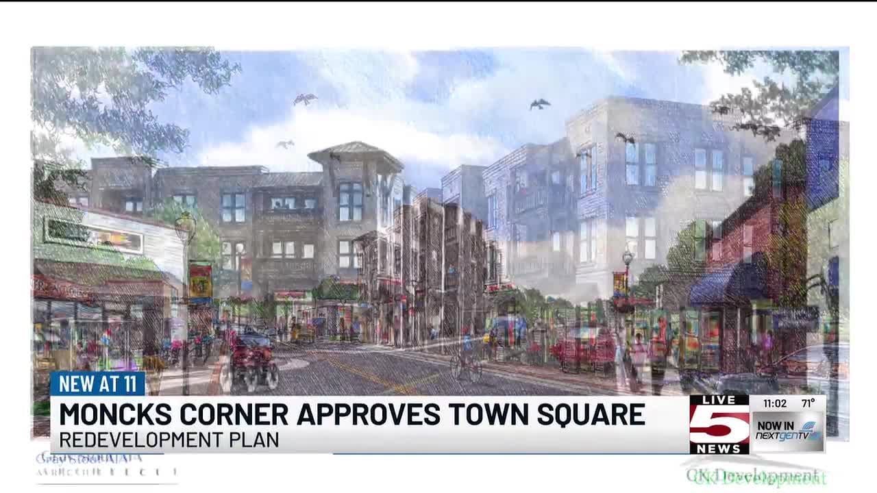 VIDEO: Moncks Corner town council approves town square redevelopment plan