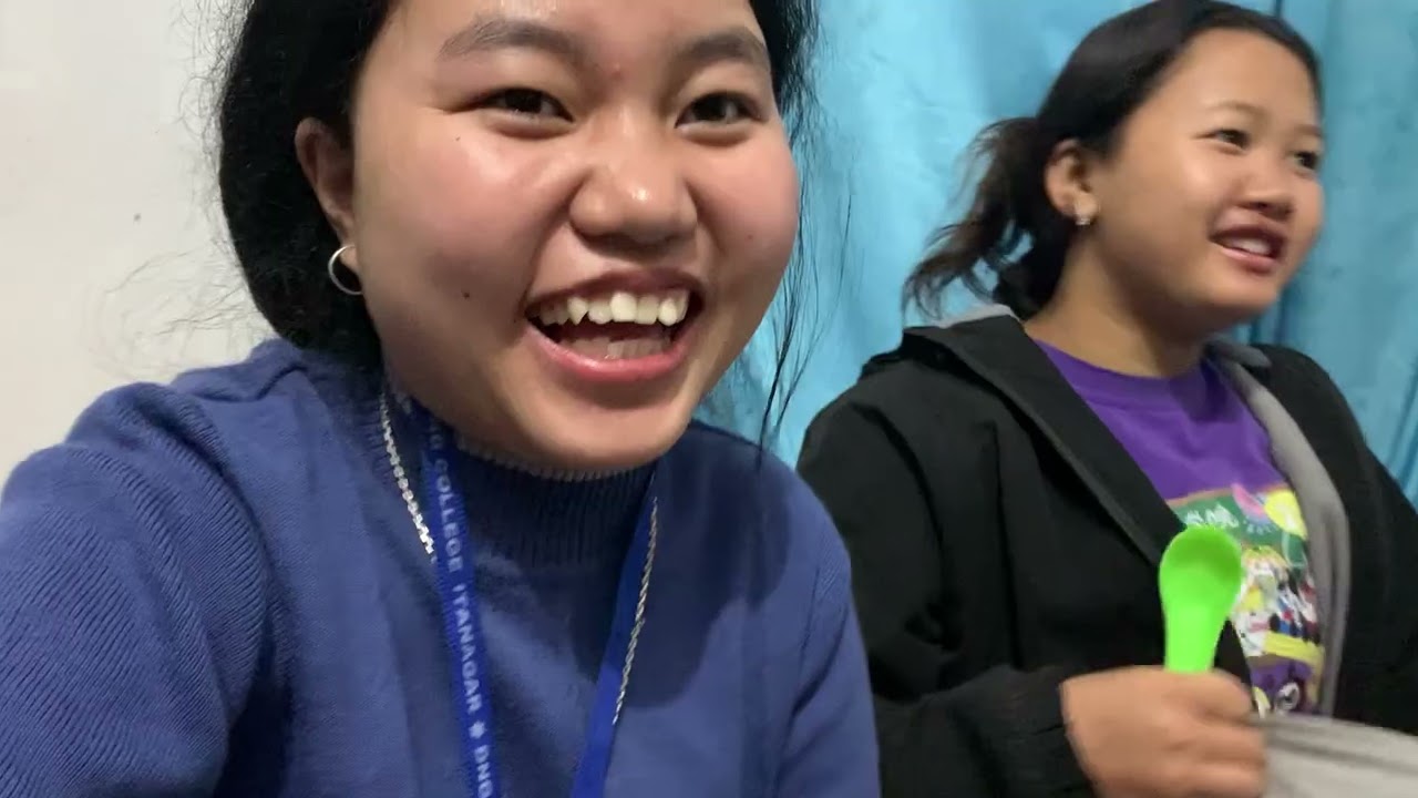 Making golgappa with friends #arunachalpradeshvlog 